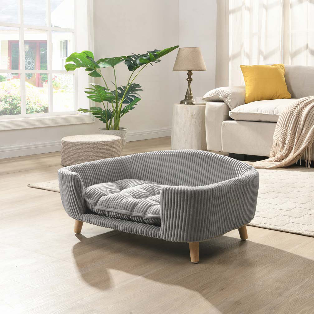 Archie & Oscar™ Jagger Corduroy Upholstered Dog Bed Sofa With